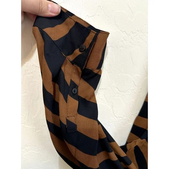 Worthington Womans Animal Print Top Size XL Old Money Corporate Preppy Boho - Picture 8 of 12